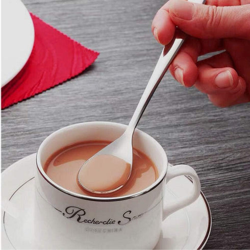 Demitasse Espresso Spoons, Mini Coffee Spoon, 4.7 Inches Stainless Steel Small Spoons for Dessert, Set of 6...