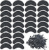 30PCS Heel Plates Black Heel Taps Rubber Tips Sole Repair Pad Replacement with Nails(2.04" x 0.78" x 0.15")...