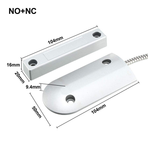 uxcell Rolling Door Contact Magnetic Reed Switch Alarm with 3 Wires for N.O./N.C. Applications OC-60...