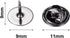 Canomo 50 Pairs Butterfly Clutch Tie Tacks Pin Backs with 10mm Blank Pins(Black)...