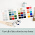 Country Chic Paint Color Card - 50 Furniture Paint Color Swatches...