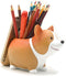 Creative Cute Desk Accessories Corgi Pen Pencil Holder with Phone Stand Pen Cup Office Decor Home Office School Desk Decor Corgi Gift for Women Me...