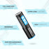 EBL 12 Pack 3000mAh 1.5V AA Lithium Batteries - High Performance Constant Volt Non-Rechargeable Batteries Lithium AA Batterry for Flashlight Solar...