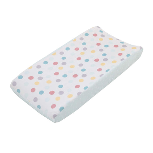 Little Love by NoJo "Be Happy" Multi Color Polka Dots 2 Piece Super Soft Changing Pad Covers...
