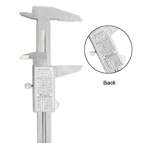 Vernier Caliper, 0-6inch/0-150mm Manual Micrometer Caliper, Stainless Steel Non Digital Caliper,0.02mm/0.001" High Precision Caliper, Durable Slid...