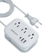 European Travel Plug Adapter USB C, Popowell International European Plug Adapter, 4 FT Travel Power Strip with 3 Outlets & 3 USB, Type C Power Ada...