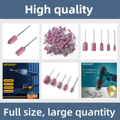 95 Pieces Abrasive Stone Points Electric Grinding Accessories Polishing Grinding Head Wheel Tool Kit for Rotary Tool (Red)...
