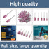 95 Pieces Abrasive Stone Points Electric Grinding Accessories Polishing Grinding Head Wheel Tool Kit for Rotary Tool (Red)...