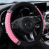 Soft Leather Car Steering Wheel Cover with Sparkly Crystal Diamond, Universal 15 Inch Colorful Rhinestones Elastic Steering Wheel Covers for Women...