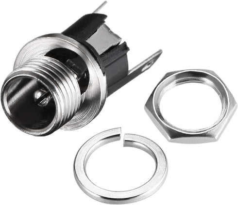 uxcell 5.5mmx2.1mm DC Power Jack Socket Female Mount Connector DC-025M 10pcs...