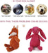 MEETCARE Plush Dog Toys for Small Medium Dogs, Interactive Toys with Squeaky Sound, Soft and Comfortable, Perfect for Pet Training and Playing (Ra...