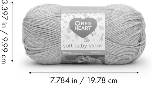 RED HEART Soft Baby Steps Yarn, Baby Blue...