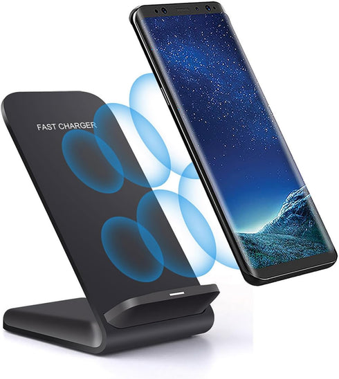 Wireless Charger(Stand), 20W Fast Wireless Charging Stand for Samsung Galaxy S24/S24+/S24 Ultra/S23/S22/S21/S20/S10/Note,for Google Pixel 8/7/6, f...