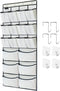 1 Pack Extra Large Hanging Over Door Shoe Organizers, Hanging Storage Shoe Rack for Closet, with 4+4 Hooks Shoes Holder for Closet Bedroom, 12+6Po...