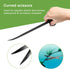 Quarium Aquascape Tools Kits, 4 in 1 Anti-Rust Aquatic Plant Aquascaping Tool Stainless Steel Black Tweezers Scissors Spatula for Aquarium Tank Cl...