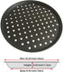 Non stick round pizza pan with holes for oven best perforated carbon steel pizza tray (10 inch)...