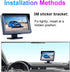 B-Qtech 4.3 inch Color TFT LCD Display Screen Backup Camera Monitor only Rear View Reverse Monitor Display for Car SUV Van Truck(Power Supply: DC ...