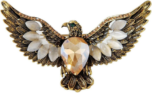 Eagle Bird Brooches Pin for Women/Men Fashion Crystal Animal Brooch Jewelry...