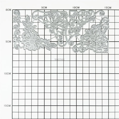 Butterfly Corner Decoration Frame Die Cuts for Card Making, Paper Embossing Metal Cutting Dies Kit Templates, Storage Pockets Supplies, Photo Fram...