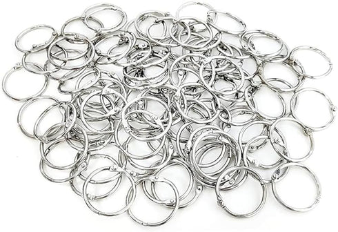 Loose Leaf Binder Rings 1-Inch?20 Pack? Office Metal Book Rings, Nickel Plated Steel Key Rings for School?Sliver...