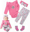 Reborn Baby Doll Clothes 24inch Girl Pink Outfits Accesories Set 4pcs for 22"- 24" Reborn Dolls Newborn Baby Clothing...