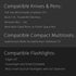 diodrio EDC Leather Knife Sheath Organizer Pouch with Pen Loop, Full Grain Leather, Chestnut...