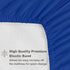 Everyday Kids Fitted Crib Sheet, 100% Soft Breathable Microfiber Baby Sheet, Fits Standard Size Crib Mattress 28in x 52in, Royal Blue Nursery Shee...