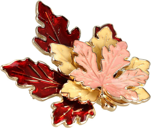 BinaryABC Thanksgiving Brooch Pin,Autumn Fall Leaves Brooch Pin,Maple Leaf Lapel Pin, Thanksgiving Jewelry Accessory Gifts Decoration...