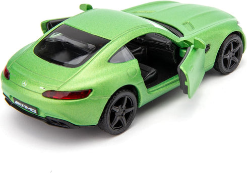 BDTCTK 1/36 Scale Benz AMG GTR Car Model, Zinc Alloy Die-Cast Pull Back Vehicles Kid Toys for Boy Girl Gift (Green)...