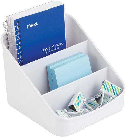 iDesign Linus BPA-Free Plastic 3-Tier Packet Organizer - 6.25" x 5.75" x 5", White...