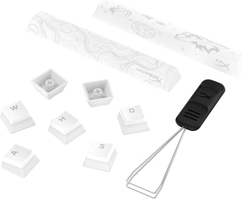 HyperX Pudding Keycaps 2 - Full Key Set - PBT - 112 Keys -White...