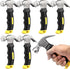 6 PCS 8 Oz Claw Hammer, Small Stubby Hammers Bulk with Anti-Slip Plastic Coated Soft Handle Roofing Tools for Car Window Framing Jewelry Making, L...