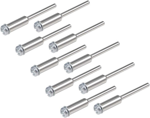 uxcell Cut-Off Wheel Screw Mandrels 2.35mm Shank Diameter Cutting Disc Holder for Compatible Rotary Tools 10 Pcs...