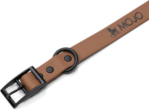 Mojo Pet Supply Hydro Waterproof Dog Collar | Waterproof and Odor Free | Heavy Duty Dog Collar | Adjustable Size | Easy to Clean | Chestnut...