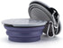 SLSON Dog Bowls Pet Collapsible Bowl with Cover Lids,2 Pack Dog Travel Bowls Portable Foldable Cat Water Dish Bowl for Pets Walking Parking Campin...