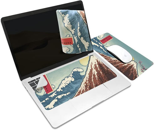 SenseAGE x Ekax 3-in-1 Mouse Pad, Multi-Functional Microfiber Mouse Pad for Laptop, Portable & Washable Keyboard Mat, Monitor Protection, Monitor ...