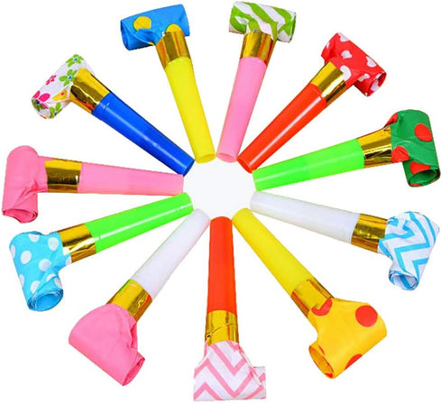 30 Pcs Party Blower Multicolor Musical Blowouts Whistles Funny Party Noisemakers Party Horns...