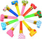 30 Pcs Party Blower Multicolor Musical Blowouts Whistles Funny Party Noisemakers Party Horns...