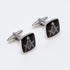 Freemason Masonic Mason Black Square Pair of Cufflinks in a Presentation Gift Box & Polishing Cloth...