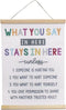 BUPOfromcn Counseling Office Confidentiality Poster What You Say in Here, Counselor Office Decor Therapist Office Social Worker Sign Poster Counse...