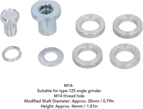 Angle Grinder Adapter Kit Variable Shaft Coupler Converter Tool Power Tool Accessories for Angle Grinders...