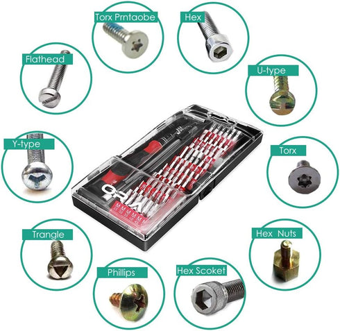 ORIA Precision Screwdriver Kit, Mini Screwdriver Set, 60 in 1 Small Screwdriver with 56 Bits Repair Tools with Flexible Shaft, Extension Rod for M...