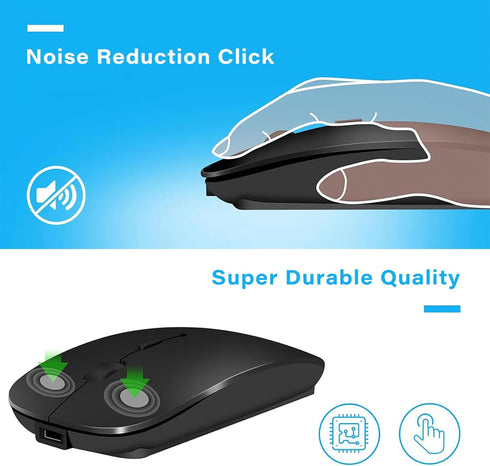 Bluetooth Wireless USB C Mouse Rechargeable for MacBook Pro iMac Mac Air, Wireless Type C Mouse for Apple/Surface Pro/iPad Pro/Mac Pro/Desktop/Off...