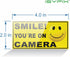 iSYFIX Smile You're on Camera Stickers for Business – 6 Pack 4x2 Inch – Self-Adhesive Vinyl Decal, Laminated for Ultimate UV Protection, Fade Resi...