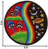 Artistic Mushroom Embroidered Iron on Patch Star Planet Moon Retro Hippie Boho...