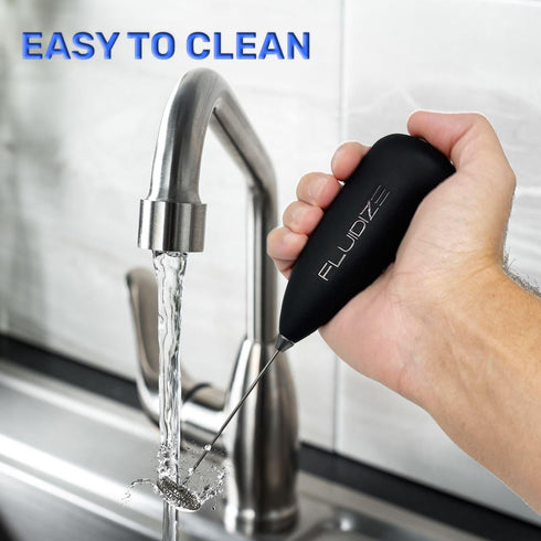 FLUIDIZE Handheld Milk Frother - Elevate Your Coffee Game! Perfect Froth for Lattes, Cappuccinos, and More - Cordless and Stylish Design - Dishwas...