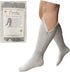 Closed Toe Gray 15-20 mmHg Zipper Compression Calf Circulation Leg Sock (3XL)...