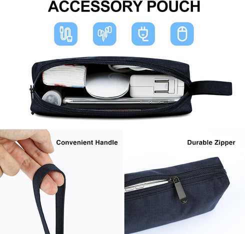 11 Inch Laptop Sleeve Case for 11-Inch Macbook Air 11-11.6 Inch Laptop Computer Chromebook, Slim Waterproof Polyester Carrying Case Padded Bag wit...