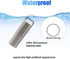 HRX Package Waterproof Stainless Steel Pill Case Keychain, Durable Small Pill Box Bottle Holder Tough for Men Purse Pocket Outdoor EDC Tool Kit...