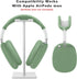 Case Cover for AirPods Max Headphones, Anti-Scratch Ear Pad Case Cover/Ear Cups Cover/Headband Cover for AirPods Max, Accessories Soft Silicone Sk...